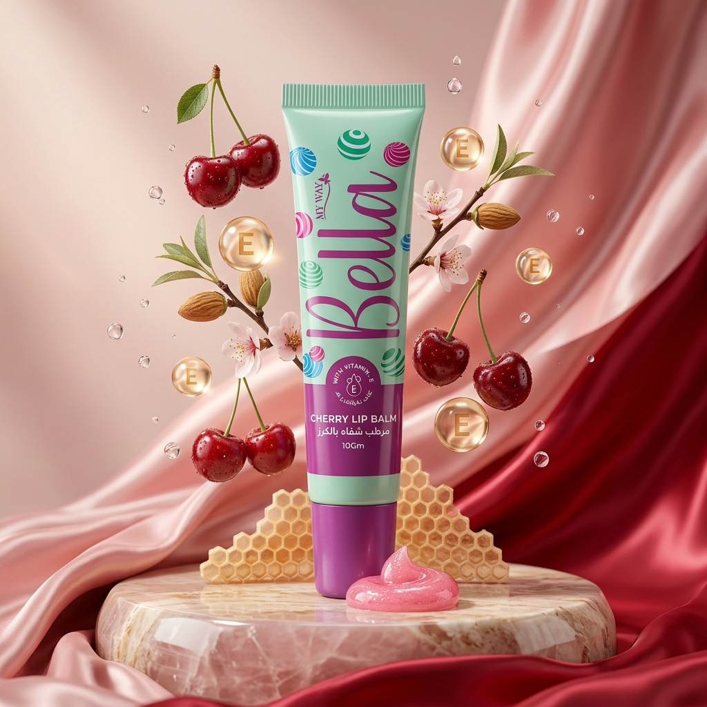 Bella lip Balm bubble gum whit V.E 10Gm - 4714