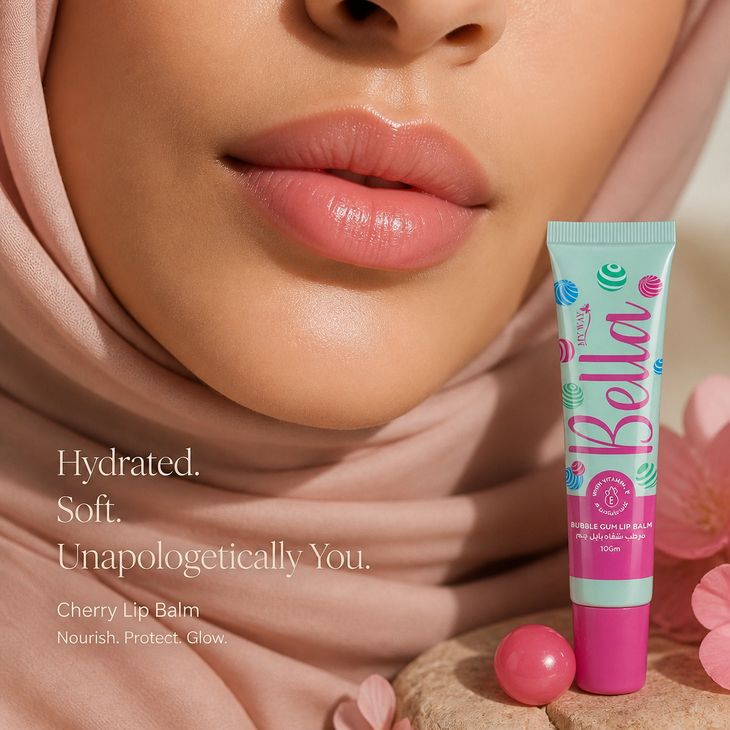 Bella lip Balm bubble gum whit V.E 10Gm - 4714
