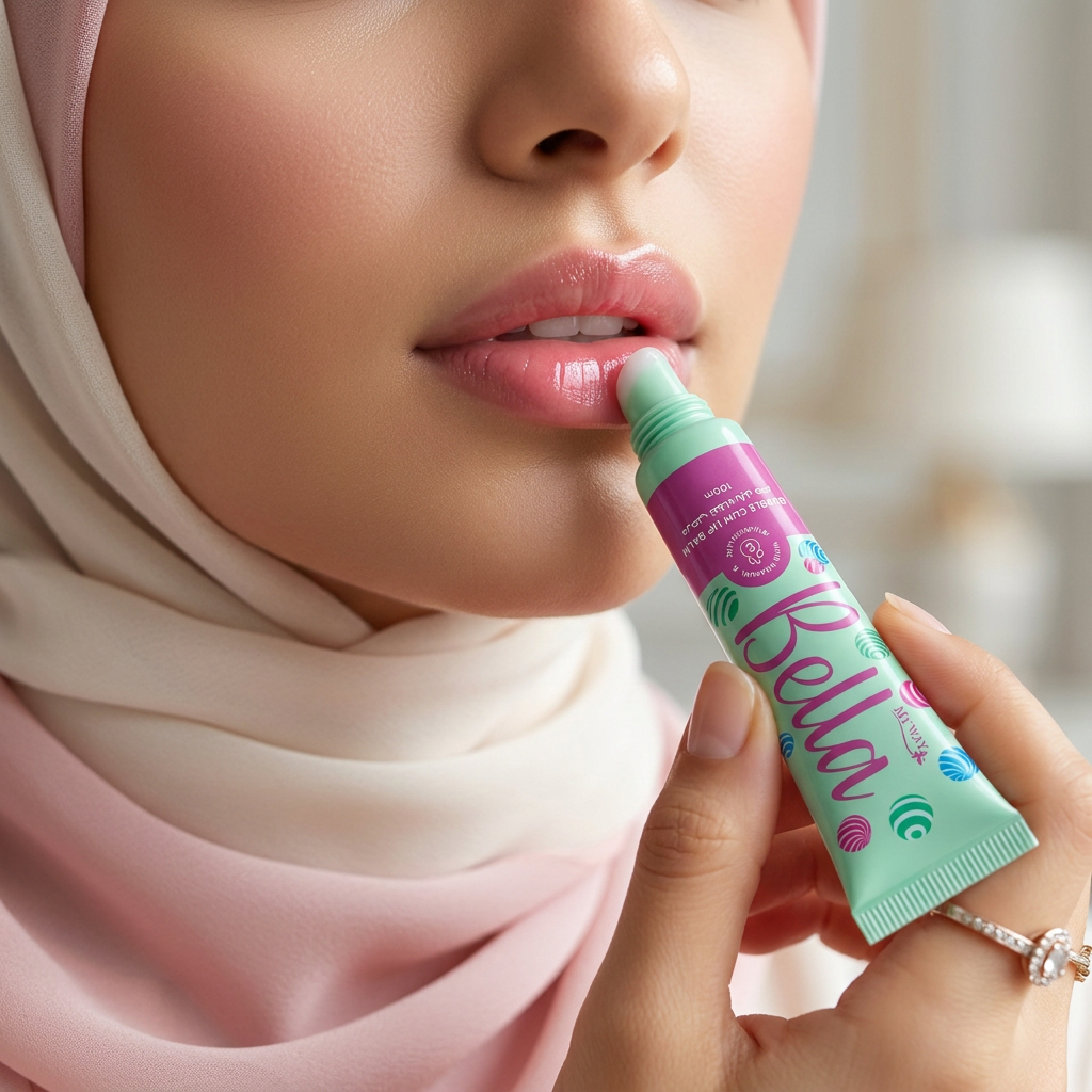 Bella lip Balm bubble gum whit V.E 10Gm - 4714